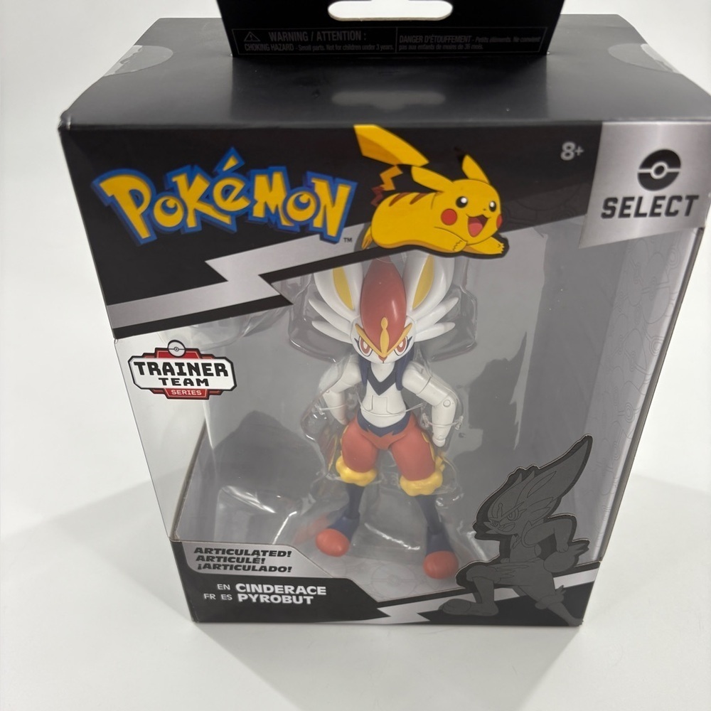 Pokemon Select Cinderace Figure with Red and White - Picture 3 of 4